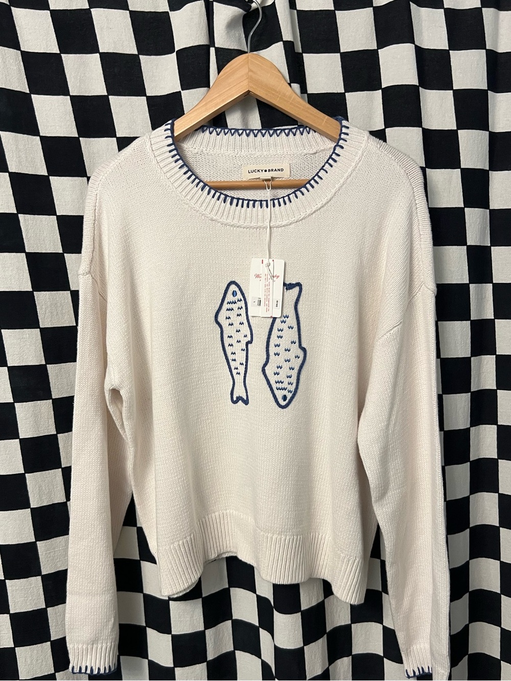 Lucky Brand Fish Sweater